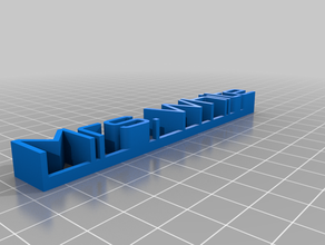 name plate customized 3d print model - Mito3D