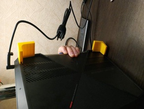 simples hp presságio laptop pés hewlett packard suporte de computador portátil 3d print model - Mito3D