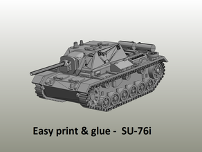 easy print glue - su-76i 3d print model - Mito3D