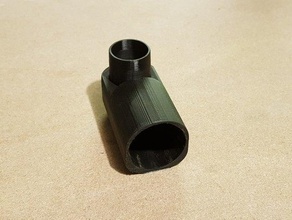 black & decker dn330 bandsaw vacuum adapter 3d print model - Mito3D