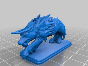 heroquest - chaoshound tumulo di uomini-bestia hero quest gioco da tavolo boardgames 3d print model - Mito3D