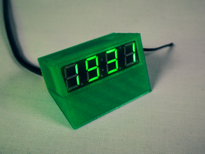 ds3231sn case clock digital ds3231 led thermometer voltage 3d print model - Mito3D
