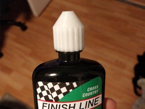finish line bike chain lube bottle cap 3d print model - Mito3D
