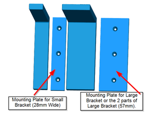 screw mounting plates shelf brackets plate bracket mount support 3d print model - Mito3D