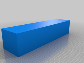 my customized parametric box sliding lid 3d print model - Mito3D