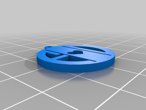 my customized monogram pendant multiple loops 3d print model - Mito3D