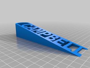 mi personalizar el tope de la puerta - chris medrano campbell personalizado 3d print model - Mito3D