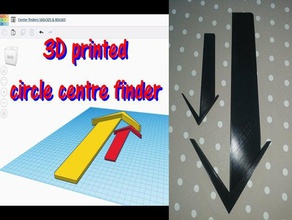 centro finder & bordo quadrato strumenti fai da te metallo di lavoro piazza legno 3d print model - Mito3D