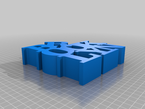 my customized variable word sculpture 3d print model - Mito3D