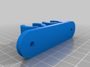 15mm tubo clipe de 28mm centros 3d print model - Mito3D