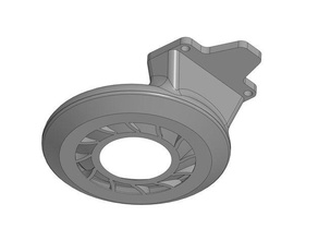 anycubic kossel delta ronda de filamento más fresco enfriador el ventilador la nevera 3d print model - Mito3D