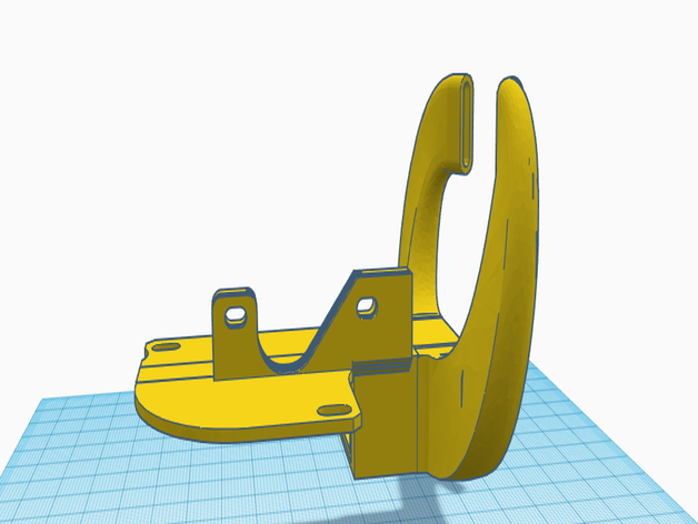 titan extrusora volcán nave espacial ventilador de refrigeración e3d-titan hotend e3d v6 el conducto del boquilla enfriamiento extrusor 3D print model - Mito3D