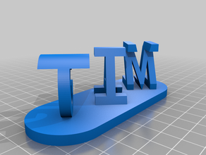 meine angepasste dual-Buchstaben-Blöcke illusion customizer kundengebundene 3d print model - Mito3D
