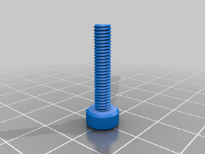 m4 20 mm tornillo tuerca arandela roscada varilla de fábrica personalizado 3d print model - Mito3D