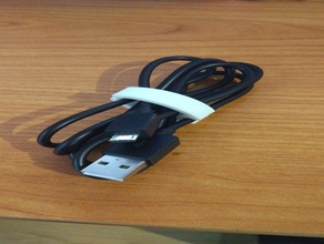 organizador de cables clip cable gestión organicer 3d print model - Mito3D