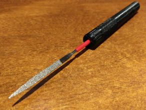 needle file adapter 5mm sandie pen 3d print model - Mito3D