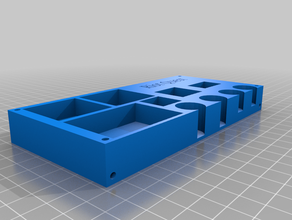 riot búsqueda de la bandeja w maget agujeros 3d print model - Mito3D