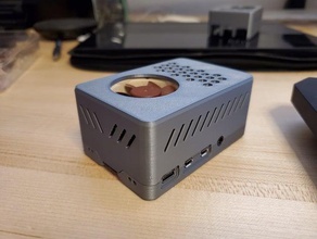 raspberry pi 4 - poe texas hat 40x10 noctua fan case 3d print model - Mito3D