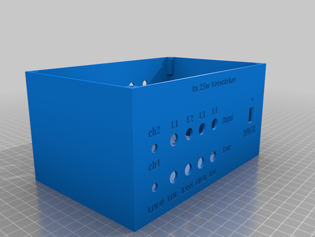 amp - equalizer box diy electronics 3D print model - Mito3D