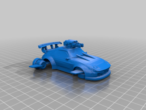 porshe-lutador boardgame de carro voando-carro jogo rpg mesa wargaming wargamming 3d print model - Mito3D