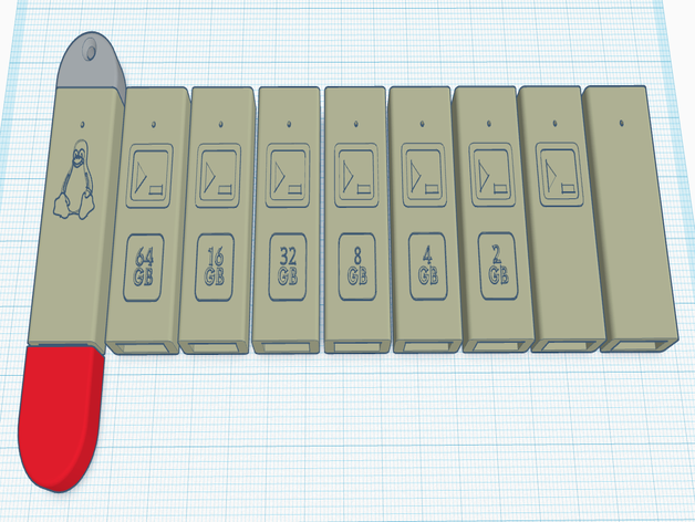 usb flash drive case diy flashdrive stick 3D print model - Mito3D