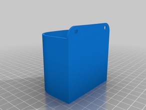 pen holder wall mount 3d print model - Mito3D