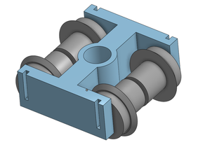 working n scale bogies wheels fdm sla printing bogie model train gauge n-gauge n-scale wheel 3d print model - Mito3D