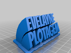 evelayne personalizado 3d print model - Mito3D