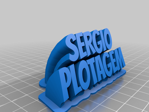 sergio personalizado 3d print model - Mito3D