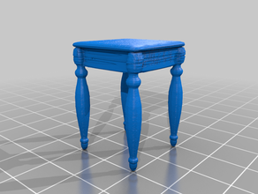 small table dnd miniature doll furniture 3d print model - Mito3D