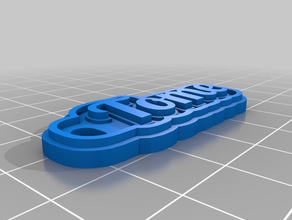 my customized multiline tag keychain tome 3d print model - Mito3D