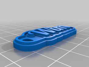 my customized multilie tag keychain 3d print model - Mito3D