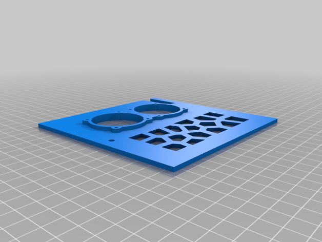 ender 3 universal electronics arrière ventilé couvercle 3D print model - Mito3D