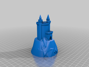 round castle customized 3d print model - Mito3D