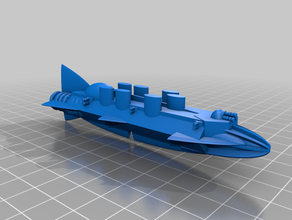 aethernaught - russe croiseur lourd dirigeable de jeu steampunk table wargaming 3d print model - Mito3D