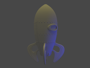 retro roket manifoldu remix 3d print model - Mito3D