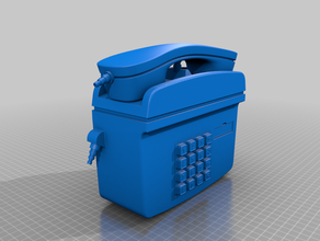 telefon mit tastenfeld oder waehlscheibe os objetos 3d print model - Mito3D