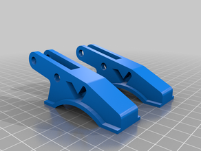 duas garras garra de engenharia robô robótica 3d print model - Mito3D