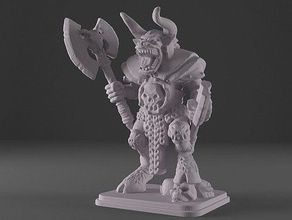 heroquest - beastlord 28mm dnd dungeons dragons fantasy heroic scale miniature oldhammer tabletop warhammer 3d print model - Mito3D