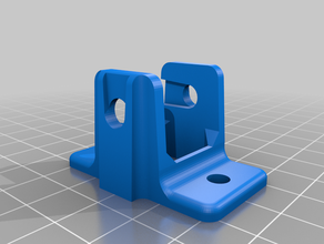 curtain pulley mount 3d print model - Mito3D
