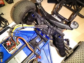 traxxas slash 2wd lcg sway bar mount rear end anti roll hot racing te311slc 3d print model - Mito3D