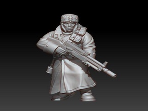 spacenaz grunt astra militarum imperial guard reptilian overlords warhammer 40k 3d print model - Mito3D