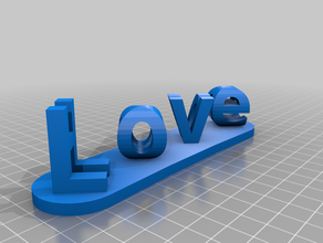 love hope customized 3d print model - Mito3D