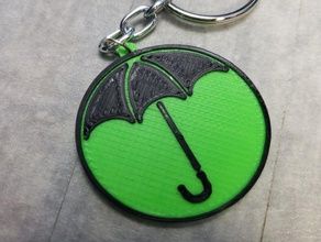 umbrella achademy keychain key chain 3d print model - Mito3D
