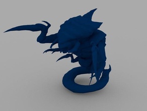 spaventoso scavare bug dello spazio 40k alien nid ravener tiranide warhammer xenos 3d print model - Mito3D
