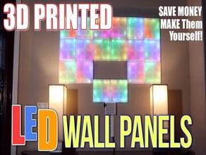 led painéis de parede - não nanoleaf você vai se surpreender do painel diodo emissor luz iluminado twhomeshow 3d print model - Mito3D
