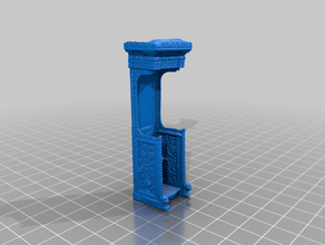 cathedral chair - photogrammetry 28mm catholic christ furniture jesus throne 3d print model - Mito3D