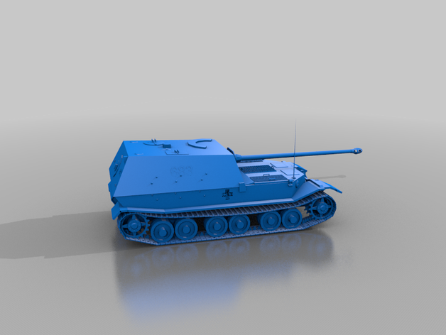 tank elefant ferdinand model 3D print model - Mito3D
