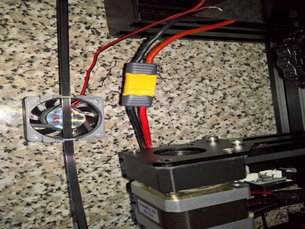 adaptador para ventilador motor nema 17 3D print model - Mito3D