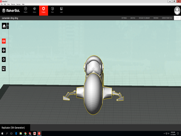 commander ding 3D print model - Mito3D